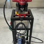 アサダ アングルマシン75ステンレス フットスイッチ仕様を導入致しました。
